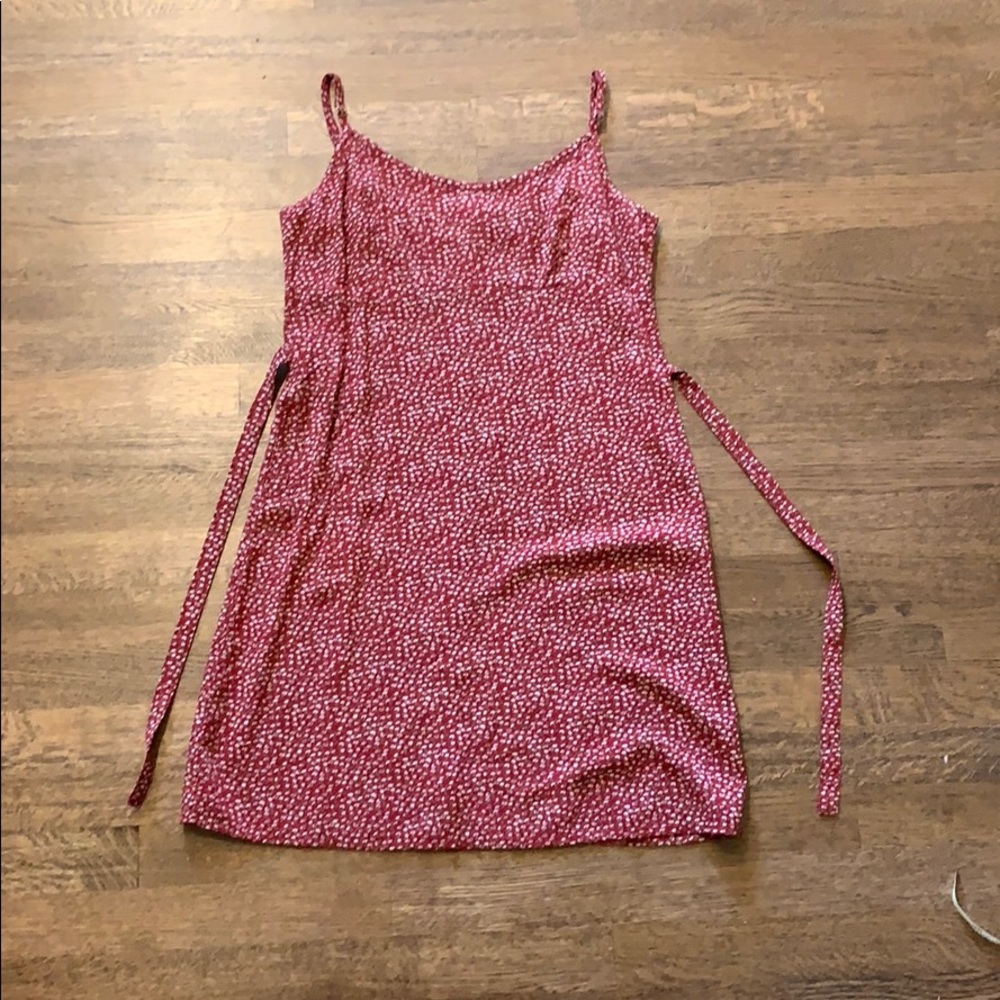 Red Brandy Melville Dress with flowers